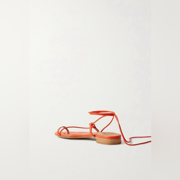 NEW Emme Parsons Susan Leather Sandals Red Size 36 - Picture 4 of 5